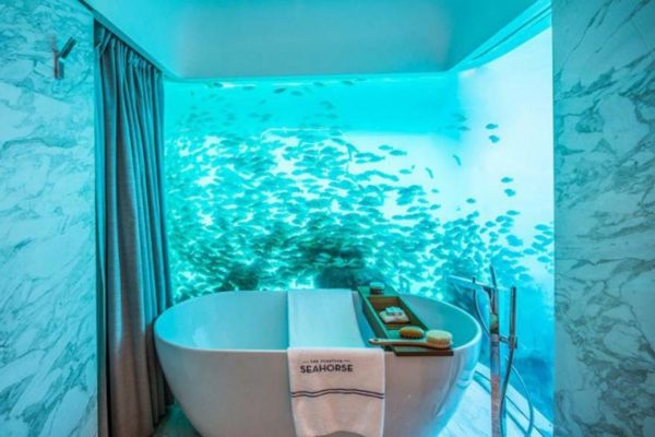 salle de bain sous la mer seahorse