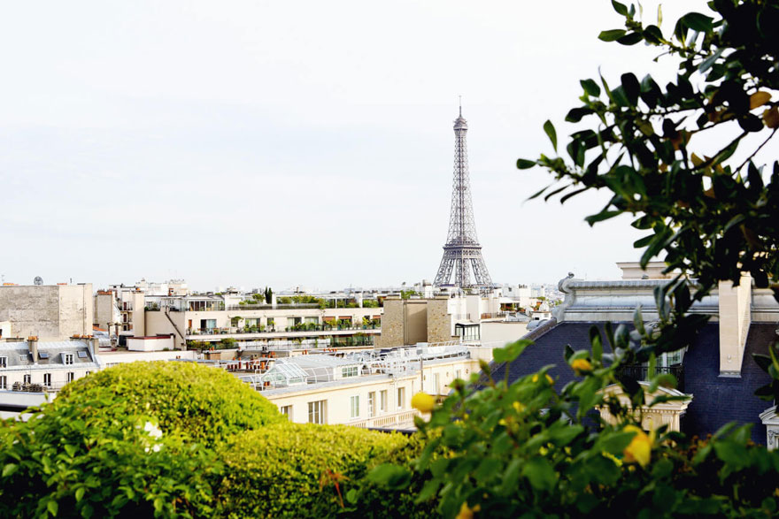 Vue sur la Tour Eiffel à Paris