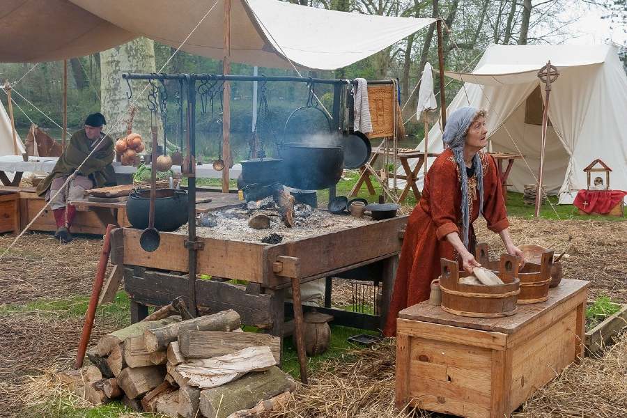 reconstitution village normand moyen-âge