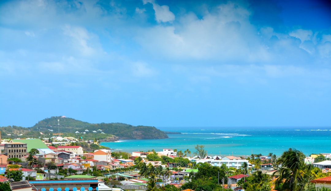 Une vue de la mer des Caraïbes à la Martinique