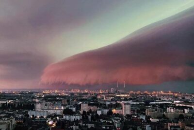 nuage arcus au dessus de Trouville Normandie