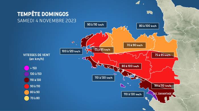 meteo bretagne tempete domingos