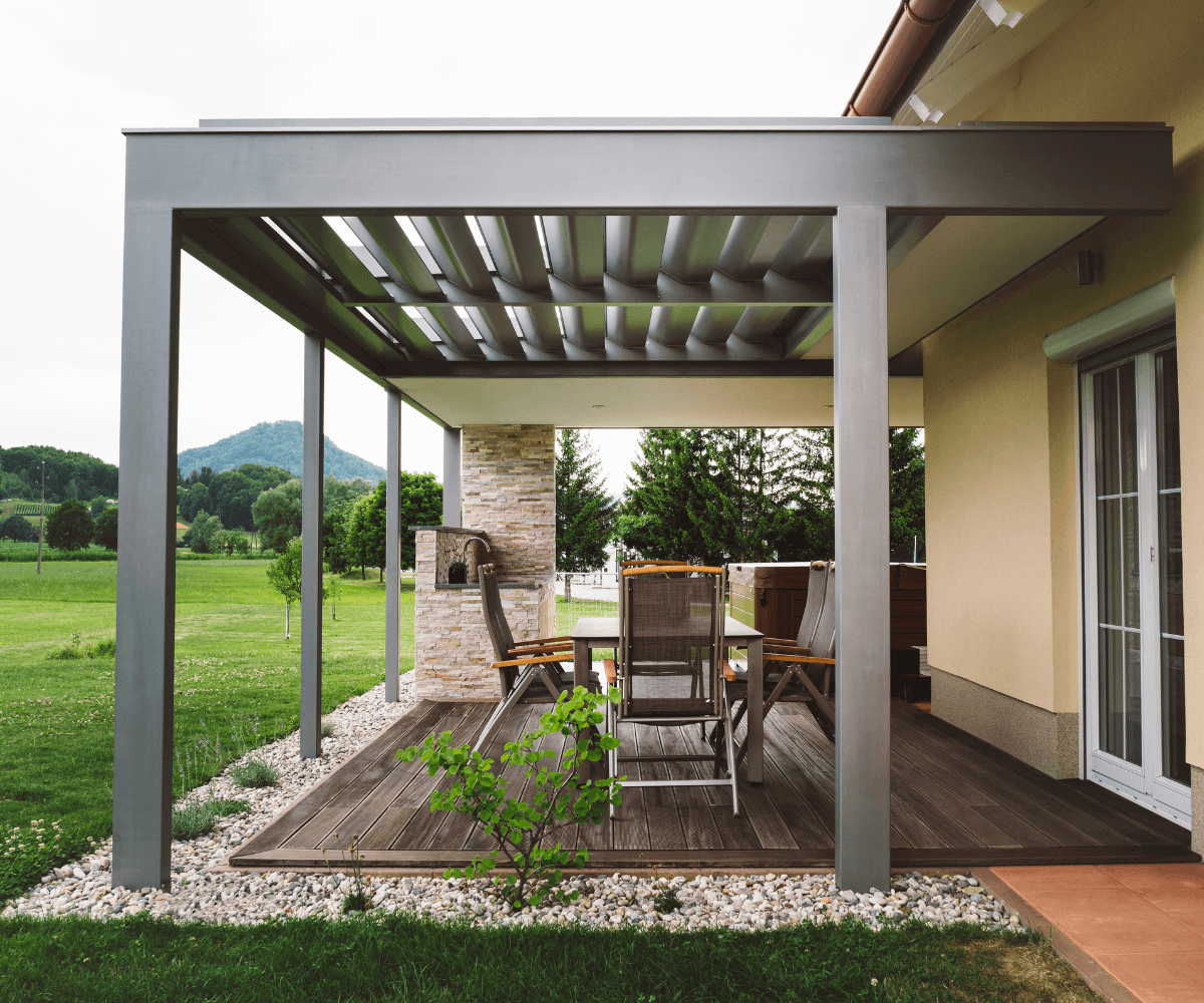 Une terrasse qui augmente la valeur du bien immobilier et la valeur des taxes. 