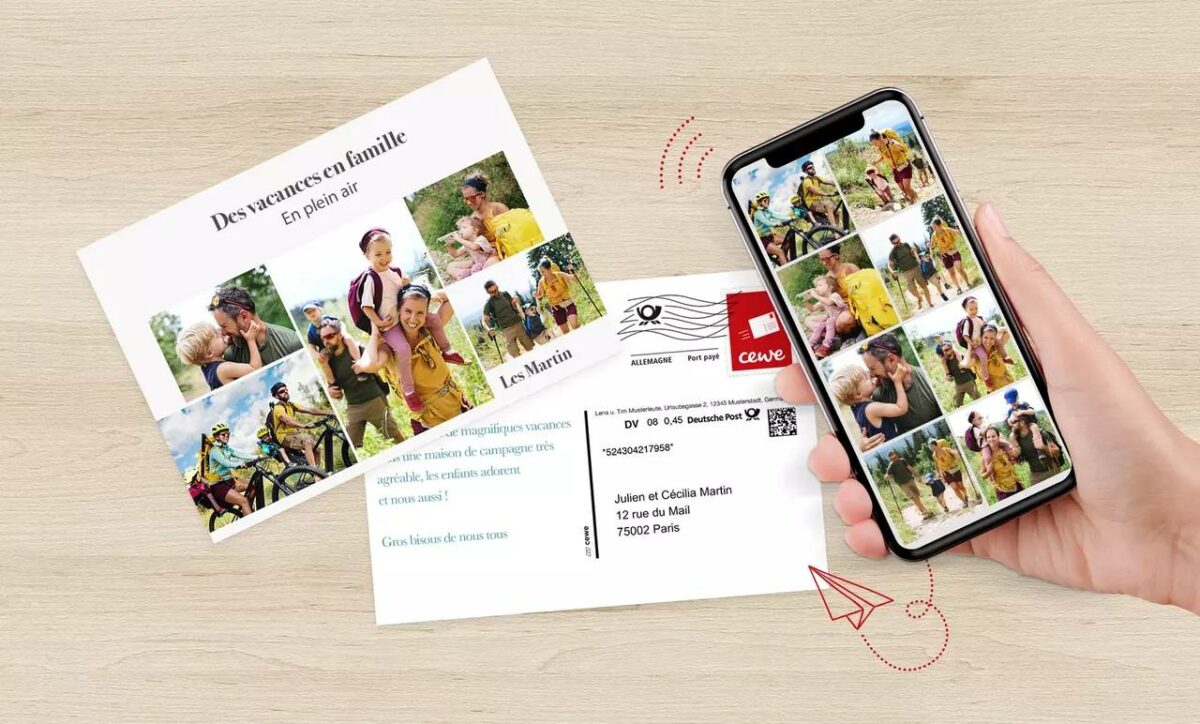 carte postale personnalisable