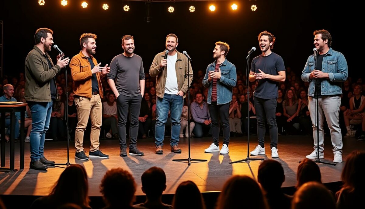 découvrez l'essence de l'humour français à travers un voyage captivant mettant en lumière les comédiens emblématiques qui ont marqué les esprits. plongez dans l'univers comique, entre rires et émotions, et célébrez le talent unique qui fait la richesse de la scène humoristique en france.
