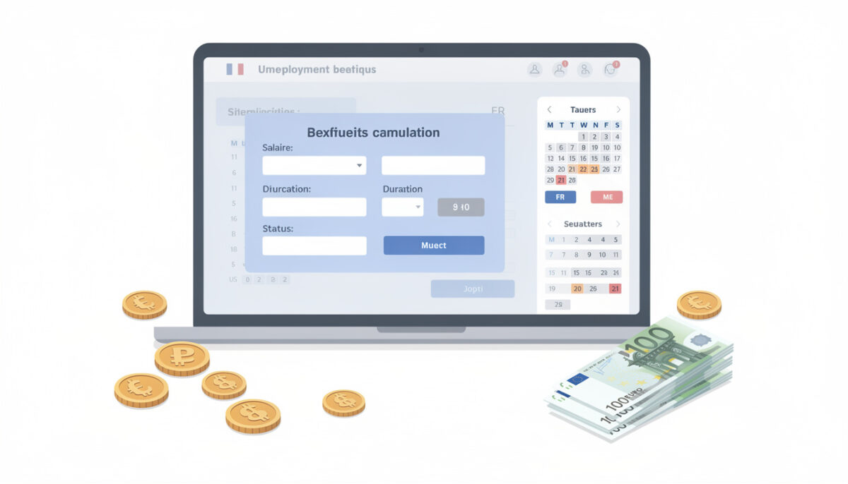 estimez rapidement vos indemnités chômage grâce à notre simulation simple et efficace. calculez facilement vos droits et préparez votre avenir en toute sérénité.