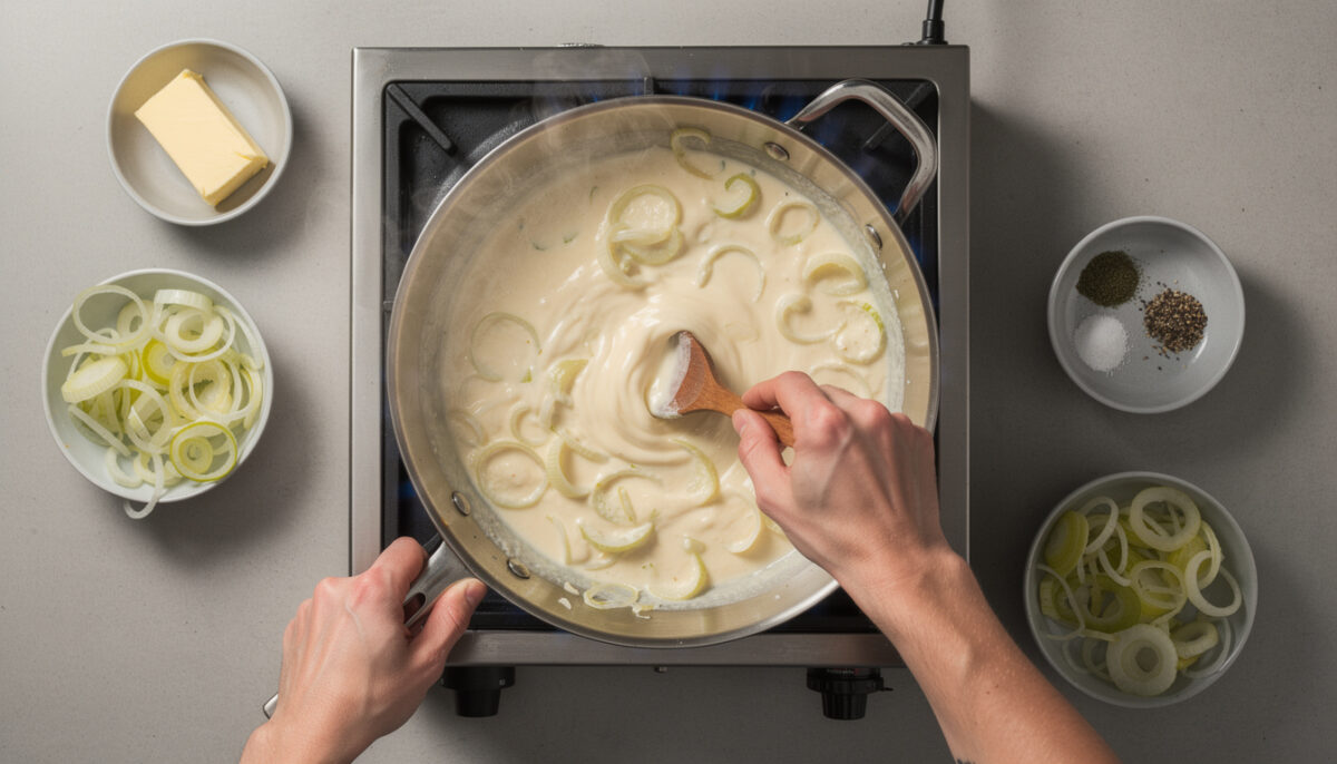 découvrez une recette simple de fondue de poireaux avec des astuces faciles pour la réussir parfaitement à chaque fois. un accompagnement savoureux et rapide à préparer.