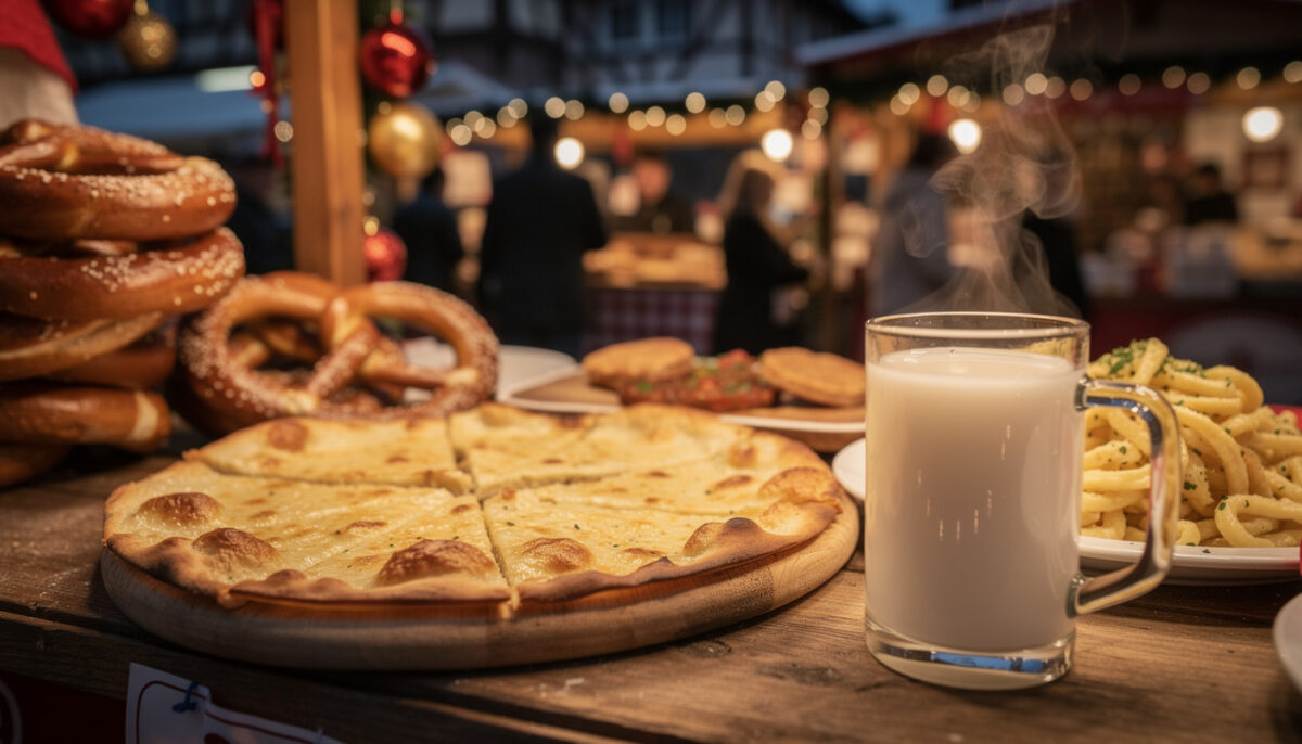 plongez dans la magie de noël à riquewihr, village alsacien au charme féérique, avec ses décorations traditionnelles, marchés de noël authentiques et atmosphère chaleureuse.